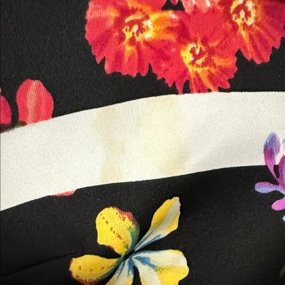 Adrianna Papell Black and White Floral Mini Dress - Picture 4 of 4